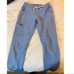 Figs Yola Skinny Scrub pant in Heather Indigo